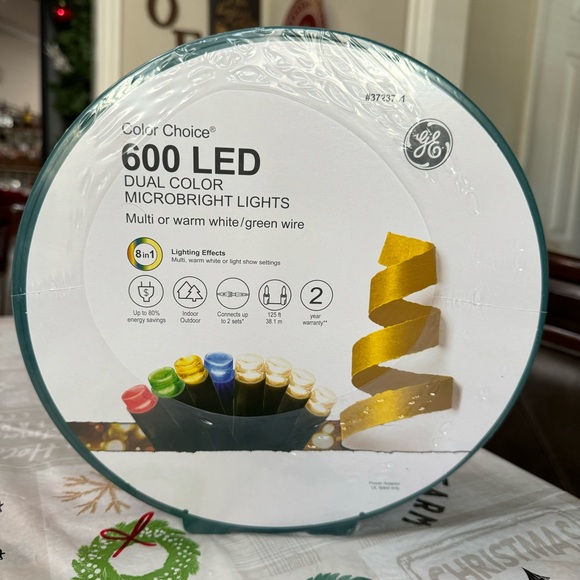 GE Color Choice 600-Ct 124 ft Color Changing MicroBright LED Light 8 Function - Picture 1 of 9